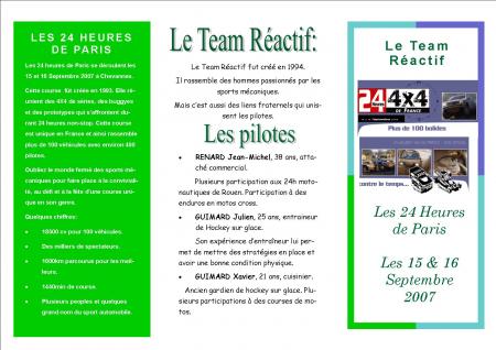 Pr�sentation de LA course!!!